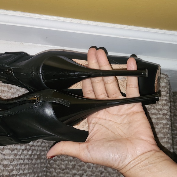 L.A.M.B. GWEN STEFANI REAL LEATHER PLATFORM BOOTS EUC SIZE 10 - Picture 4 of 10